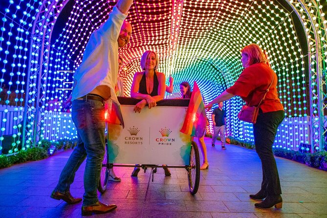 Christmas Lights Rickshaw Tour in Perth - Stop 3: The Geomtree stop for another light installation