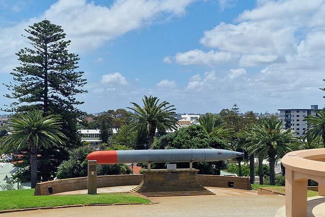 Fremantle Electric Bike Tour - The original shoreline trail and the harbour machine behind Freo
