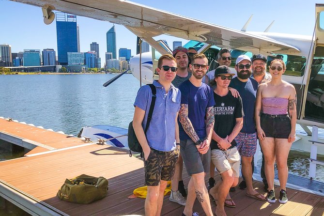 One Way Seaplane Flight - Perth to Rottnest Island - The Aerial Route Over Perth: Kings Park, Stadiums, and the Coastline