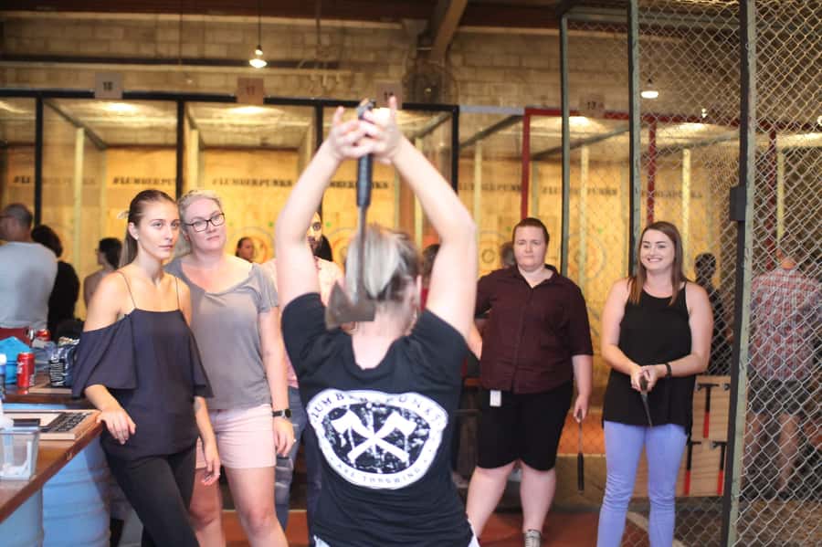 Perth: Lumber Punks Axe Throwing Experience - Training With Estwing Camp Axes: Learn the Feel, Not Just the Trick