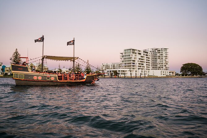 Pirate Ship Sundowner Cruise in Mandurah - The route: marina, boats, Dolphin Quay, then the canal run