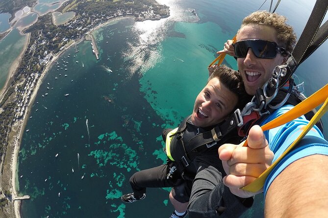 Rottnest Skydive + Hillarys Ferry package - Parachute ride and beach landing: the view stays open